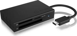Raidsonic ICY BOX IB-CR401-C3 card reader USB 3.2 Gen 1 (3.1 Gen 1) Type-C Black