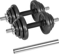 Rebel ACTIVE Adjustable dumbbells in a case 20 kg with a bar