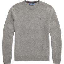 Polo Ralph Lauren FW25 Crew Neck Ribbed Embroidered Logo Sweater Men sweater 710974148-002 L gray