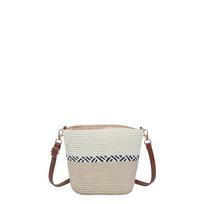 Tote Girl's Single Shoulder Bag  Elegant and Simple Style for Beach Vacation with Large Capacity. kava