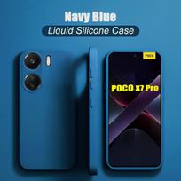 Skysto silikono dėklas Poco X7 Pro X6 X5 X4 GT X3 NFC Telefonui Funda Poco F6 Pro F5 F4 F3 M6 M5S M4 C40 Anti-Drop Minkštas telefono dangtelis For Poco X4 GT black