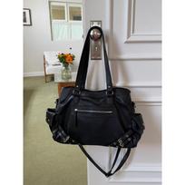 Retro locomotive bag new large-capacity casual black versatile shoulder messenger tote bag gray