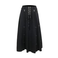 Wholesale Retro Irregular Skirt Hot Girl Sexy Punk Black Clothing Dark Style Women Summer Autumn Fashion Streetwear L juoda