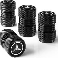 For Mercedes Benz 4Pcs Metal Car Wheel Tire Metal Valve Caps Waterproof Stem Cover For Mercedes Benz AMG W204 W205 W211 W212 W213 W176 GLA CLA