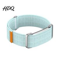 Soft Nylon Watch Band for Fitbit Air Breathable Woven Sport Strap Adjustable Replacement Comfortable Sleep Daily Use Wristband Men Women Anti-Sweat P gray