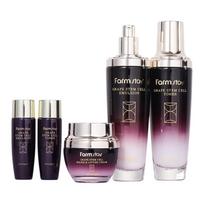 Farmstay Grape Stem Cell Skin Care 3-Piece Set Renewal Hydrating Kit black