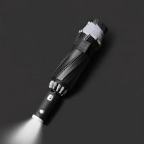 With LED Flashlight Sun Protection Umbrella UV Sunshade Rain Umbrella Fully Automatic Umbrella tamsiai mėlyna spalva