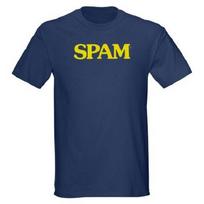 Spam canned lunch meat t-shirt L blue
