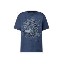 LOUIS VUITTON T Shirts Men's Blue Crew Neck Moderate 1AJBVD L0-No Original Gift Bag Or Gift Box mėlyna