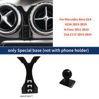 Gravity Car Mobile Phone Holder For Mercedes-Benz GLA X156 2015-2019 B-Class CLA C117 Wireless Charging Smartphone Stand only base no holder gray