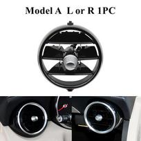 Priekinės galinės centrinės konsolės oro kondicionieriaus ventiliacijos grotelės oro išleidimo angos rėmas skirtas Mercedes Benz W205 W253 GLC C klasė Model A Rear 1PC gray