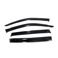 4 vnt. automobilio lango deflektorių skydelis nuo saulės, skirtas Volkswagen Touran 2006-2015 m. black