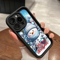 Sky Eye Ladder Soft Case for Samsung A06 A15 A25 A35 A55 A54 A24 A14 A24 S23 S24 FE All Samsung models Phone Cases NY35 New Year Christmas Santa Claus OPPO A38 4G(A18) white