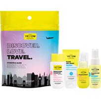 Yellow Professional Discover.Love.Travel. Set kelioninis rinkinys plaukams 4 vnt.