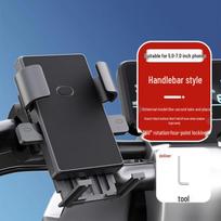 Smūgiams ir lietui atsparus dviračio ir motociklo telefono laikiklis su mažu skėčiu navigacijai red