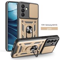 Skirta Samsung Galaxy A26 dėklas Armor Atsparus smūgiams galinis dangtelis, skirtas Samsung A16 A06 A36 A56 5G A 26 16 06 Automobilinis magnetinis žiedo laikiklis Coque SAM A72 4G black