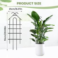 Metal Garden Trellis For Climbing Plants Monstera Deliciosa Plant Support Pole Climbing Vine Frame For Plant Growth gray