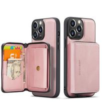 Retro Detachable Leather Case for IPhone 16 Pro Max 15 14 Plus 13 12 11 SE 2022 XS XR Wallet Cards Slot Zipper Purse Back Cover For iPhone 12 mini