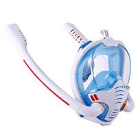 Snorkeling Mask Double Tube Silicone Diving Mask Adult Swimming Mask Diving Goggles Underwater Breathing Mask Lightweight Design Practical Daily Use gray