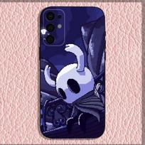 H-Hollow Knight telefono dėklas Samsung S25, S24, S21, S22, S23, S30, Ultra, S20, Plus, Fe, Lite, Note, 10, 9, 5G Juodas dangtelis Samsung S23plus5G gray