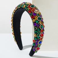 Wide-edge Velvet Hairband, Royal Style Vintage Headband, Luxurious and Exquisite Evening Hair Accessory black