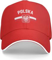 GeRRiT Support Poland Trucker Hats Polska Eagle Poland Pride Baseball Cap I Stand with Polish Dad Hat Adjustable black