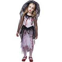 Vaikų vaiduoklis, kraujuota nuotaka, Helovino kostiumas, Cosplay apranga, Vaidmenų žaidimo vakarėlio rekvizitas M(7-9Y) gray