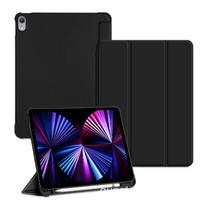 For iPad Pro 13 M4 7th Gen 2024 Tablet case for Transparent Back Cover Pencil Holder and Auto Sleep and Wake up gray