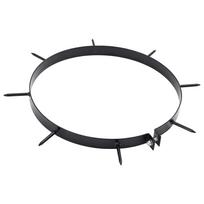 Lawn Aerator Clamp with Spikes 5 pcs Black Ø 320 mm Iron