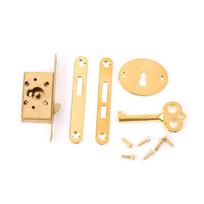 Ornamental Iron Drawer Lock with Antique Finish for   Furniture Cabinets Security Enhancement 1 auksas