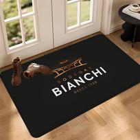 Brand B-Bianchi Bike Logo Floor Mat INS Style Soft Bedroom Floor House Laundry Room Mat Anti-skid Household Carpets 50x80cm brown