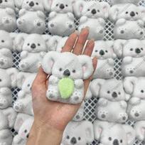 Koala Taba Squishy Bear Animal Fidget Toy ASMR Sensory Stress Relief Squeeze Toy For Kids Happy Game Party Favors Christmas Gift gray