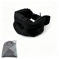 Portable Inflatable Lumbar Pillow Press Self-Inflation Adjustable Firmness Back Support Cushion Breathable Fabric juoda