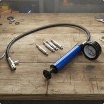 Outboard Leak Tester with Adapters Handheld Lower Unit Manual for Marine beige