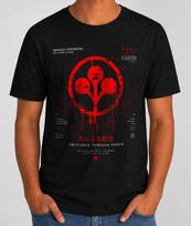 Cyberpunk 2077 Arasaka Obedience Through Power T-Shirt | Techwear Futuristic Gaming Tee | Streetwear Sci-Fi Shirt | Gift For Him 150 brown