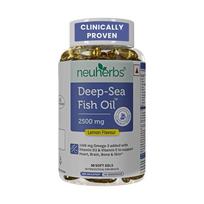 Neuherbs Deep Sea Omega 3 Fish Oil 30 Softgels, Omega 3 Supplement Triple Strength 2500 Mg for Muscle, Joints, Heart & Cognitive Support, No Fis