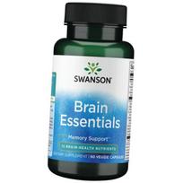 Kompleksas smegenų veiklai gerinti, Brain Essentials, Swanson  60 vnt. (71280106) 60vcaps
