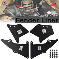 Purvasaugiai Toyota Land Cruiser Prado J120 J150 FJ Cruiser Splash Shield Purvasaugiai Apsaugos Sparnai Įdėklai Guminis Automobilis black