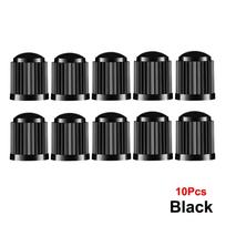 10/25/50/100pcs Tyre Valve Caps, Plastic Car Tire Stem Dust Covers Universal Valve Caps for Cars, Motorcycle, Bike, Bicycle Black-10Pcs gray