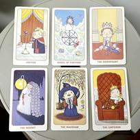 Ari Baby Tarot: 78 Pcs Joyful Whimsical Cute Baby Cartoon Cards, A Magical and Intuitive 78-card Tarot Deck 10.3*6cm gray