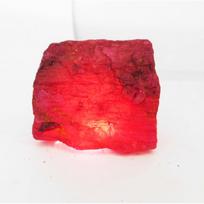 Natural Red Ruby Loose Gemstone 425 ct Rough for Lapidary and Gem Collections 43.9 mm approx raudona