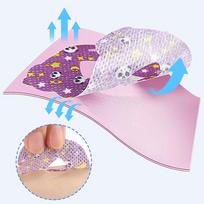 Lipdukai nuo knarkimo vaikams miegui, burnos formos, apsaugos nuo uždusimo dizaino, animacinio stiliaus, meškiuko, O formos, kvėpavimui per burną 1pcs pink