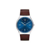 SWATCH Unisex 42mm Mėlynas laikrodis SS07S101 SS07S101 Blue blue