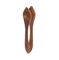 Raudonmedžio rankinis perkusinis muzikos instrumentas šaukštai Airijos keltų liaudies ritmo instrumentas 23cm L ruda