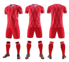 Futbolo Uniformos Komplektas Vyriška Spausdinta Jaunimo Studentų Futbolo Komandos Uniforma Treniruočių Apranga Vaikų Futbolo Marškinėliai 4XL šviesiai žalios spalvos
