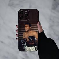Boksininkas M-Muhammad A-Ali telefono dėklas Silikoninis Minkštas IPhone 17pro 16 15 14 13 12 11 X XR Plus Pro Max Plus iPhone17PRO gray
