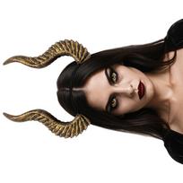 Elegantiškos velnio ragų lankeliai Kostiumų Renginių Šventės Cosplay Galvos apdangalas Reguliuojamas Gotikinis Plaukų Aksesuaras Moterims Vyrams raudona