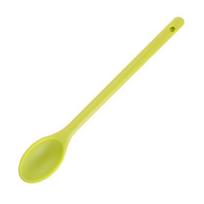 Long Handle Silicone Spoon, Heat Resistant Food Grade Stirring Spoon, Dishwasher Safe Non-stick Mixing Spoon Kitchen Utensils raudona