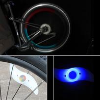 Bike Wheel Spoke Light Waterproof Balance Bicycle Led Tyre Tire Flash Lights Colorful Warning Lamp Bike Accessories įvairiaspalvis