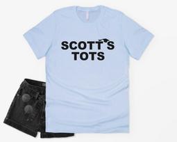 Scotts Tots T-shirt Tee Funny The US Office Michael Scott Dwight Schrute S white